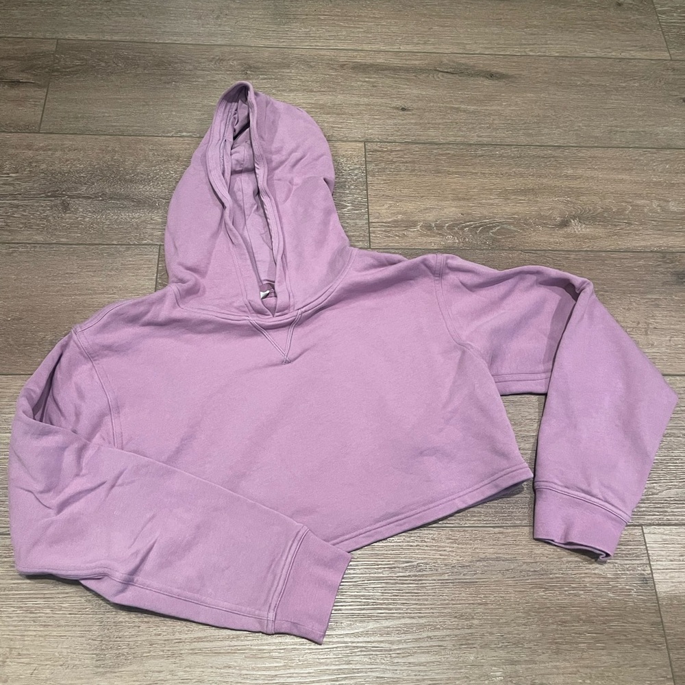 Lululemon Cropped Purple Hoodie